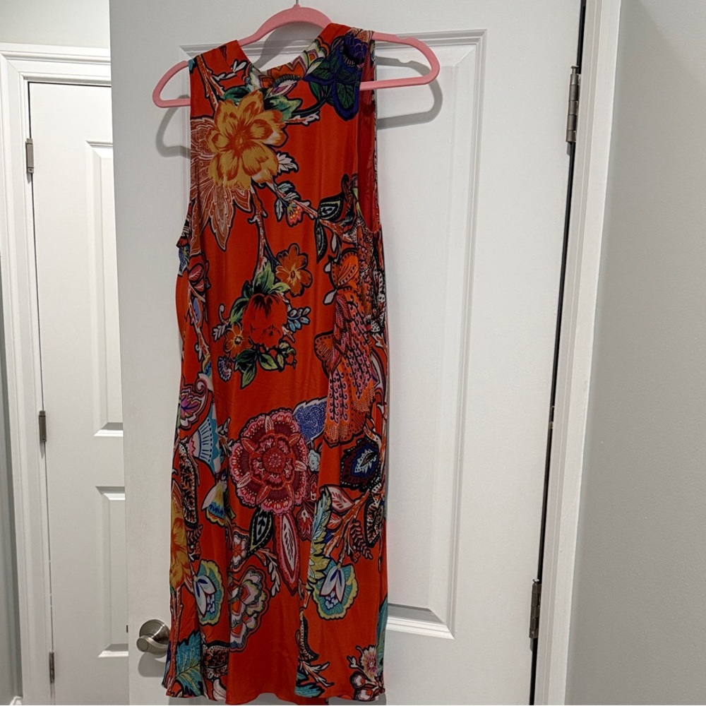 Maeve silk Orange Floral mid-length Dress